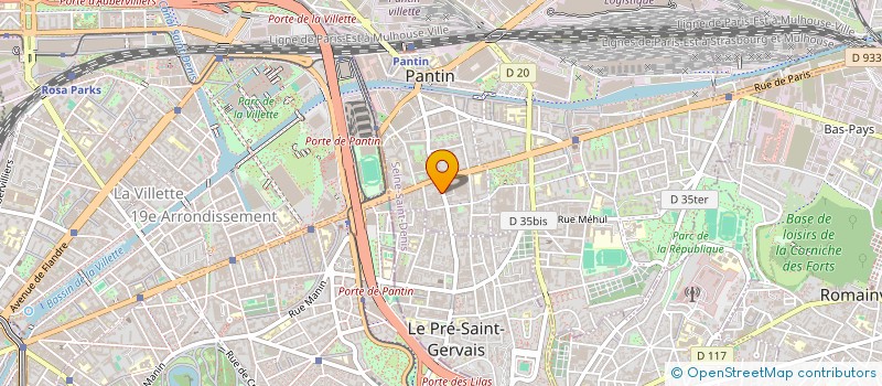 localisation de l'entreprise MDD  PANTIN