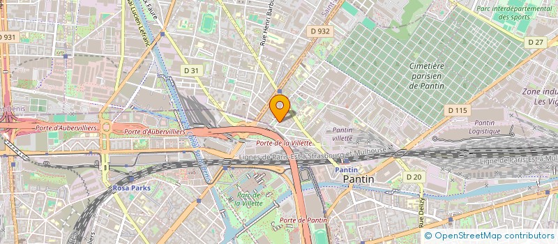 localisation de l'entreprise MDD  PANTIN