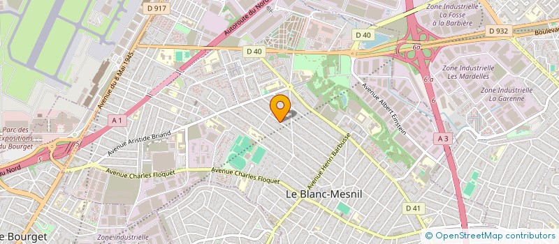 localisation de l'entreprise MDD BAT à LE BLANC-MESNIL