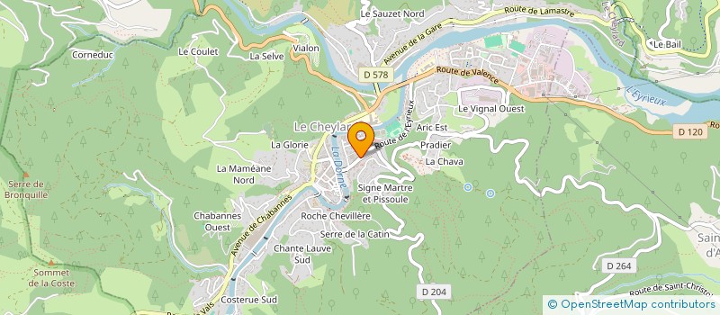 localisation de l'entreprise MDD-PRO.COM à LE CHEYLARD