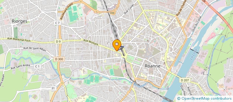 localisation de l'entreprise MDE à ROANNE