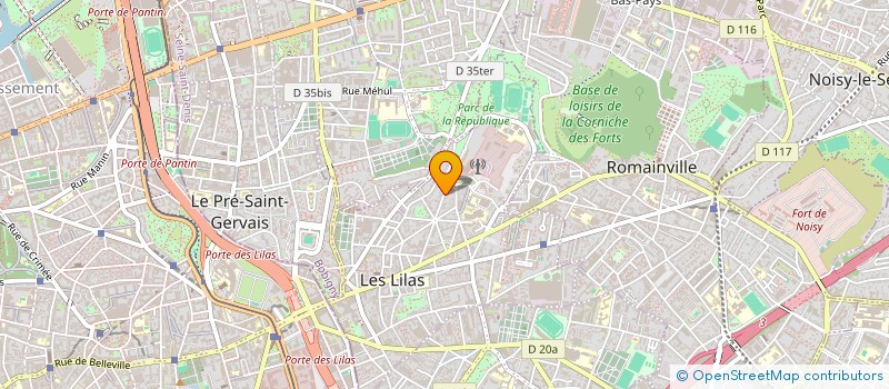 localisation de l'entreprise MDE à LES LILAS