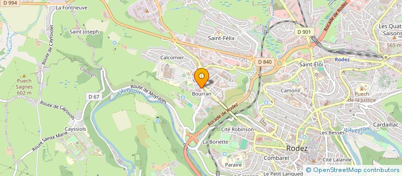 localisation de l'entreprise MDE  RODEZ