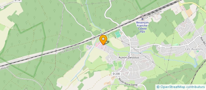 localisation de l'entreprise MDE  LES AUXONS