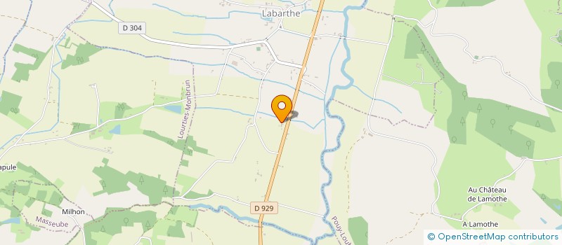 localisation de l'entreprise MDE INVEST  LABARTHE