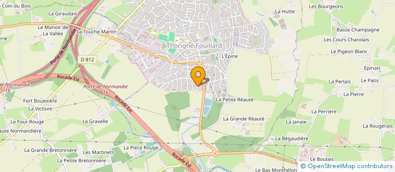 localisation de l'entreprise MDE LE METAYER  THORIGNE-FOUILLARD