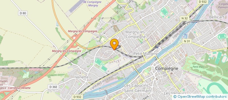 localisation de l'entreprise MDEL DISTRI à MARGNY-LES-COMPIEGNE
