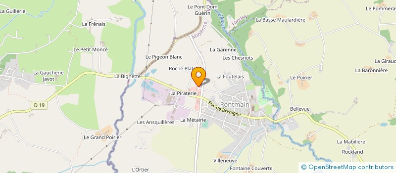 localisation de l'entreprise MDF à ST BERTHEVIN LA TANNIERE