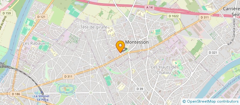 localisation de l'entreprise MDF  MONTESSON