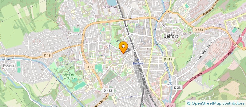 localisation de l'entreprise MDF à BELFORT