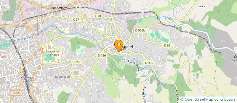 localisation de l'entreprise MDF à CUSSET