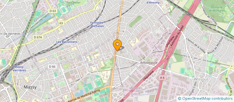 localisation de l'entreprise MDF BAT à ANTONY