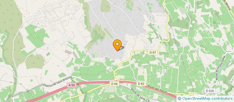 localisation de l'entreprise MDF.COFFINET à LA CADIERE-D'AZUR