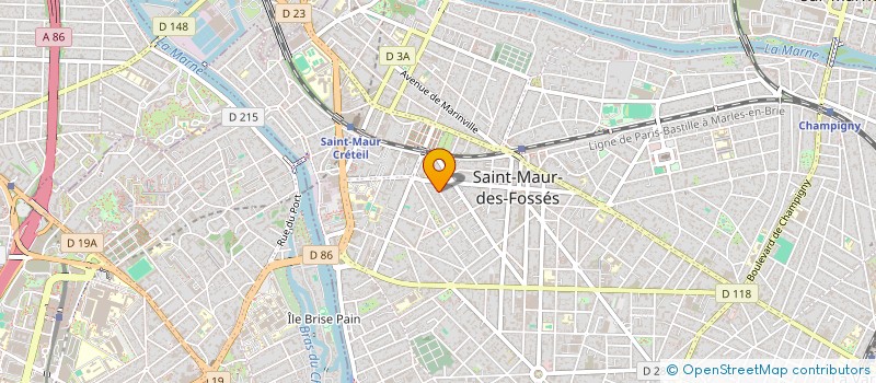 localisation de l'entreprise MDF CONSTRUCTION à SAINT-MAUR-DES-FOSSES