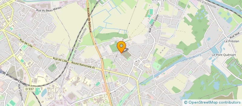 localisation de l'entreprise MDF DEL DIN AXANA  BEUVRY