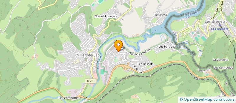 localisation de l'entreprise MDF IMMO  VILLERS-LE-LAC