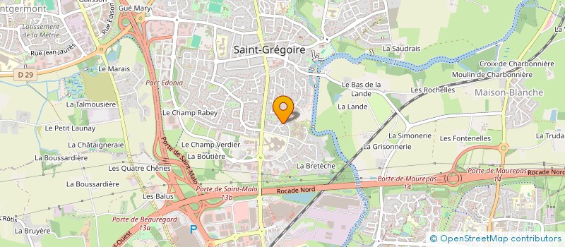 localisation de l'entreprise MDF IMMOBILIER 2  SAINT-GREGOIRE