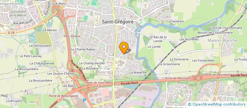 localisation de l'entreprise MDF IMMOBILIER  SAINT-GREGOIRE