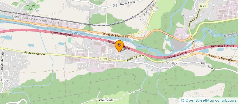 localisation de l'entreprise MDG 74  VOUGY