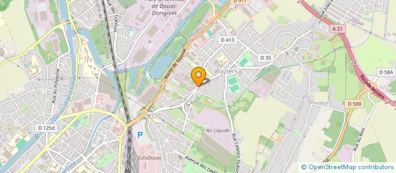 localisation de l'entreprise MDG  WAZIERS