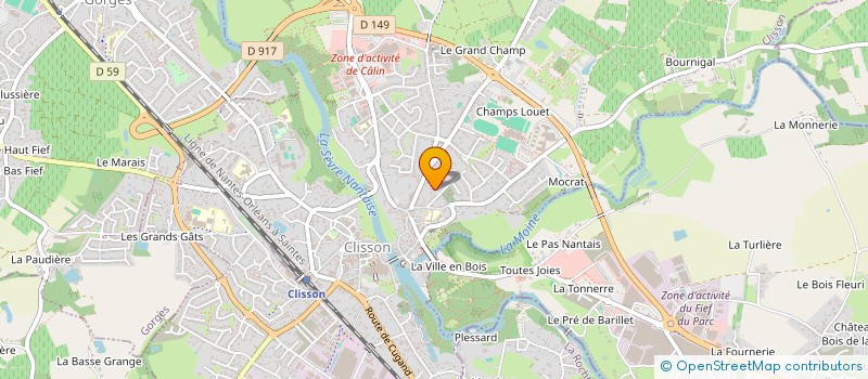 localisation de l'entreprise MDG à CLISSON