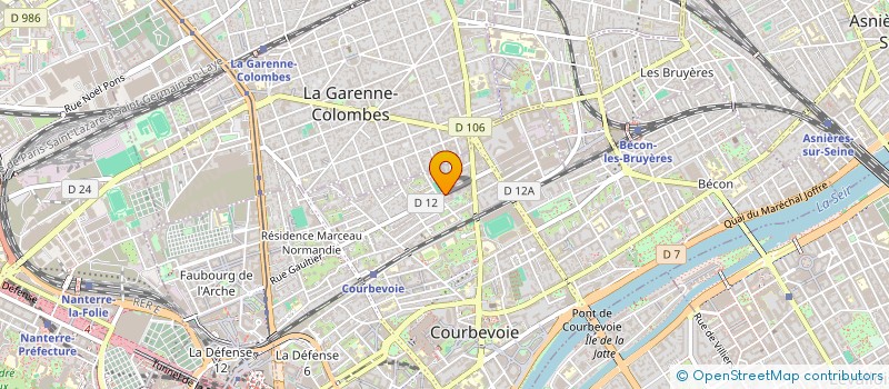 localisation de l'entreprise MDG CONSULTING à COURBEVOIE