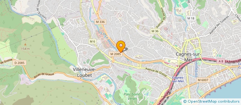 localisation de l'entreprise MDG HOLDING  CAGNES-SUR-MER