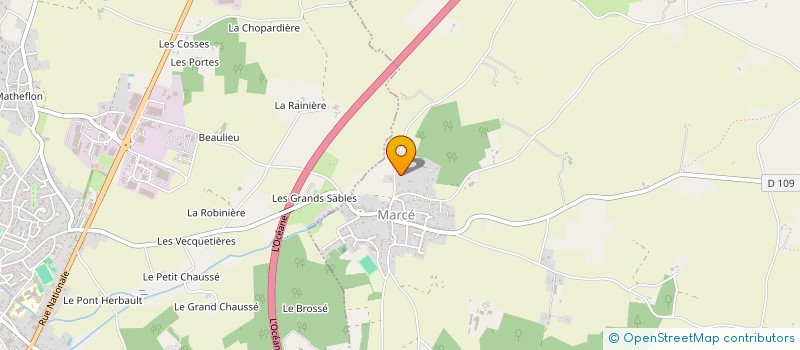 localisation de l'entreprise MDG IMMO  LOIRE-AUTHION