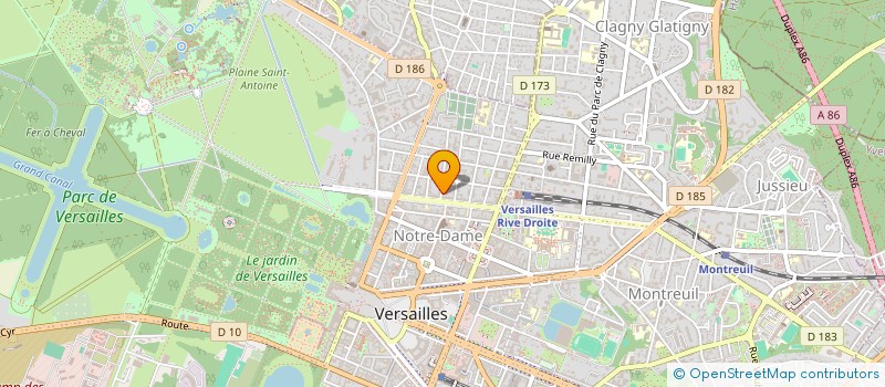 localisation de l'entreprise MDG PARTNERS à VERSAILLES