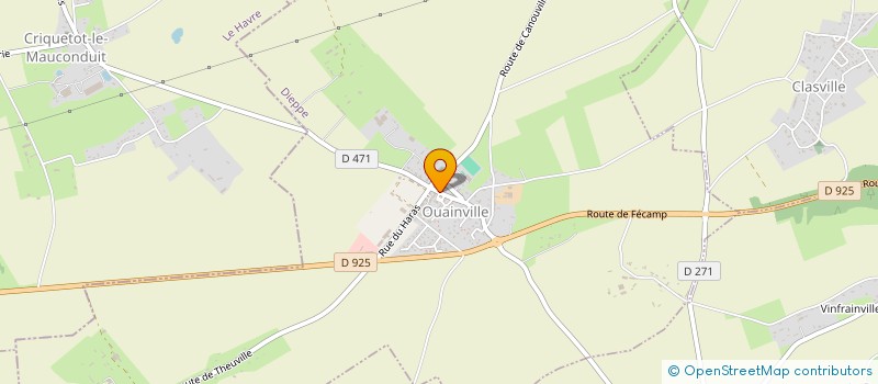 localisation de l'entreprise MDG PLOMBERIE  OUAINVILLE