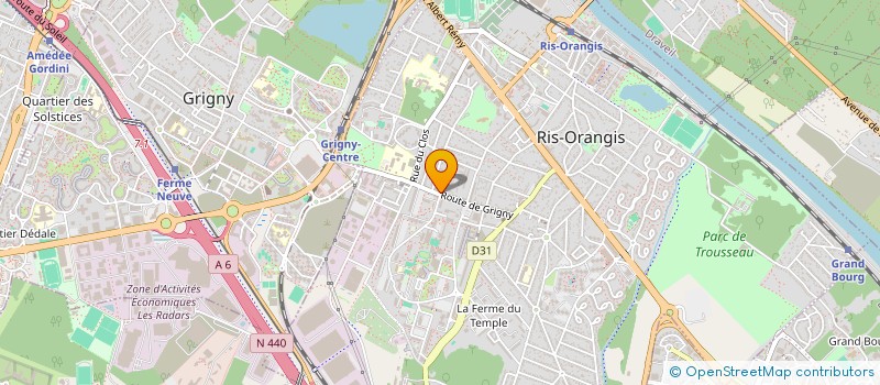 localisation de l'entreprise MDG SECURITE à RIS-ORANGIS