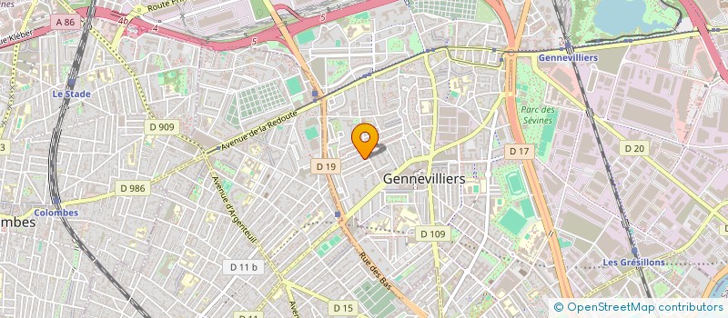 localisation de l'entreprise MDG84 à GENNEVILLIERS