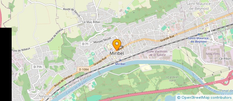 localisation de l'entreprise MDGBJ à MIRIBEL