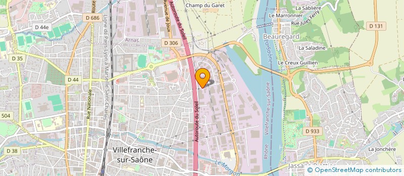 localisation de l'entreprise MDGR  VILLEFRANCHE-SUR-SAONE