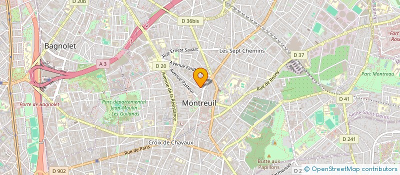 localisation de l'entreprise MDGRAF à MONTREUIL
