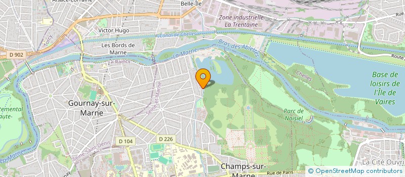 localisation de l'entreprise MDH à CHAMPS-SUR-MARNE