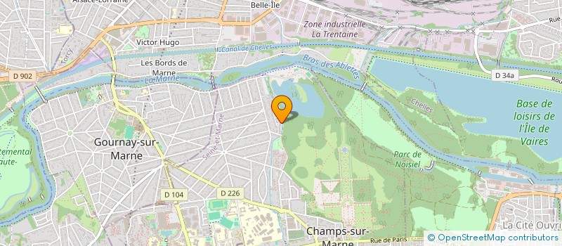 localisation de l'entreprise MDH IMMO  CHAMPS-SUR-MARNE