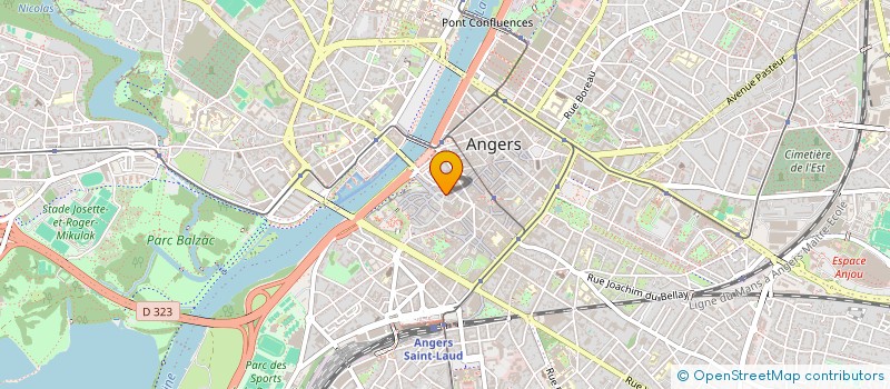 localisation de l'entreprise MDH INVEST à ANGERS