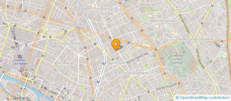 localisation de l'entreprise MDH RESTAURATION à PARIS