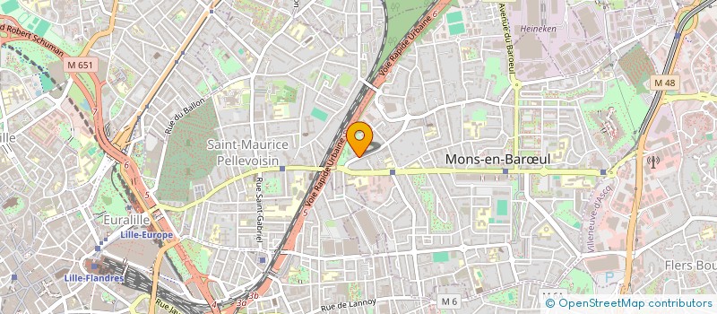 localisation de l'entreprise MDHF  MONS-EN-BAROEUL