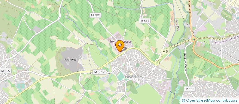 localisation de l'entreprise MDI AUTOMOBILES à LAVERUNE
