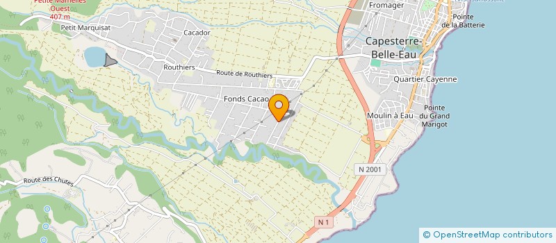 localisation de l'entreprise MDI BTP à CAPESTERRE-BELLE-EAU