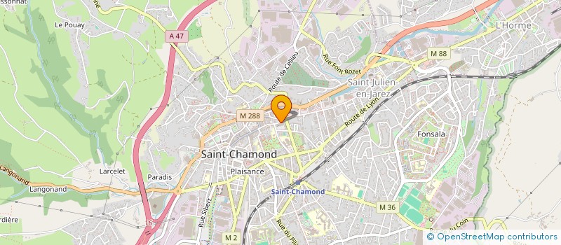localisation de l'entreprise MDI COURTIAL  SAINT-CHAMOND