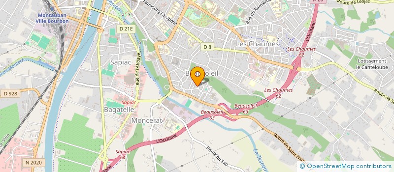 localisation de l'entreprise MDI ET FILS  MONTAUBAN