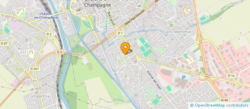 localisation de l'entreprise MDI FAMILY à CHALONS-EN-CHAMPAGNE