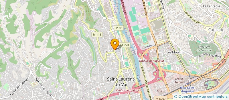 localisation de l'entreprise MDI IMMOBILIER à SAINT-LAURENT-DU-VAR
