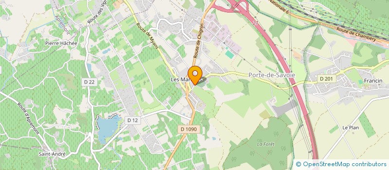 localisation de l'entreprise MDI - METRAGE D'AGENCEMENT D'INTERIEUR à PORTE-DE-SAVOIE