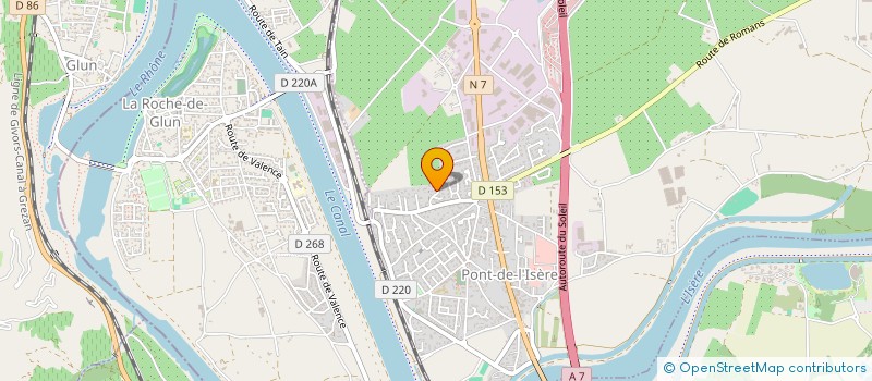 localisation de l'entreprise MDI - MON DIAG IMMO  PONT-DE-L'ISERE