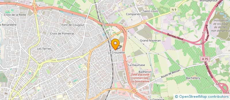 localisation de l'entreprise MDI2S  BEZIERS