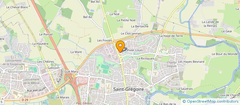 localisation de l'entreprise MDIRECT 1  SAINT-GREGOIRE